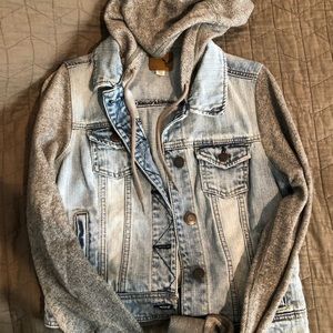 Hooded American Eagle Jean Jacket
